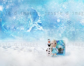 Elsa Frozen Themed Digital Background 2