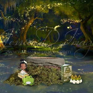 Princess and the Frog Themed Digital Background