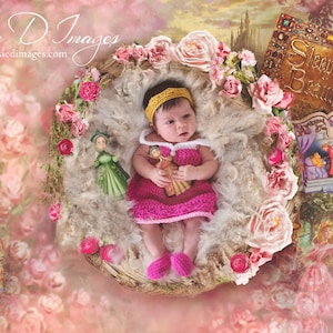 Sleeping Beauty Themed Digital Background