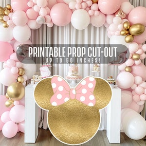 Mouse Cutout, Backdrop Big Decor, Mouse Theme Party Decoration Baby shower ,Birthday Party Stand Up Prop, Digital Download