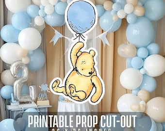Winnie the Pooh Cutout Prop: Baby Shower Decor (Digital Download)