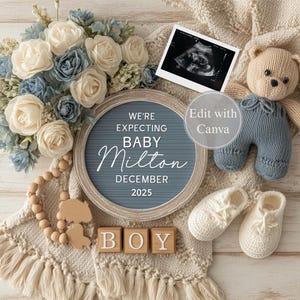デジタル妊娠発表、男の子向け、ソーシャルメディア、Facebook、Instagram、超音波検査付き、デジタル妊娠発表、赤ちゃん発表-2