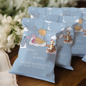 Winnie The Pooh boy Chip bag Winnie The Pooh Baby Shower, Winnie The Pooh Chip bag for a boy, Winnie baby shower, w100