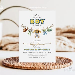 Toy Story baby shower invitation, toy story invitation baby shower invites toy story invitation, Toy baby shower invite-2