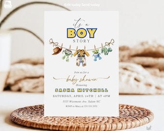 Toy Story Baby Shower Invitation: Editable Template (Digital Download)