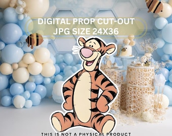 Winnie the Pooh Cutout Decor: Classic Baby Shower Prop (Digital Download 9008