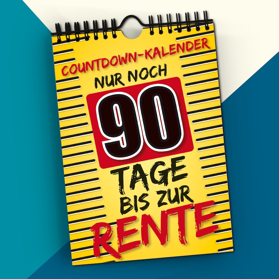 Countdown-Kalender zur Rente * Rentenkalender * Geschenk vor der Rente