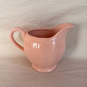 Vintage Grindley Peach Petal Jug | Pink English Ceramic Creamer | Cottagecore Milk Pitcher | Blush Pink Pottery Vase