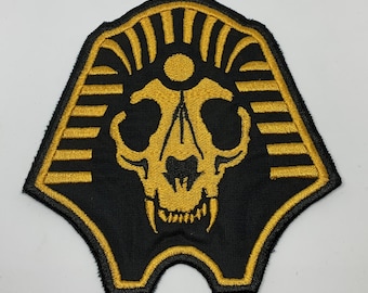 Egypt Skull Pharaoh Embroidery Sleeve Sew-on / Iron-on / Velcro Patch