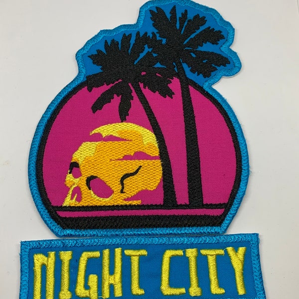 Night City Sunset Cyberpunk 2077 Tribute Patches