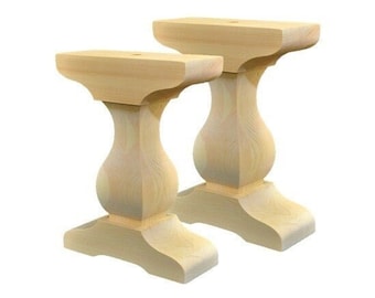 Bench Legs- Woodlegs, Hand turned Legs, Unfinished Bench Legs, DIY Legs, Chunky Bench Legs, Handmade Legs, Table Legs, Furniture Legs