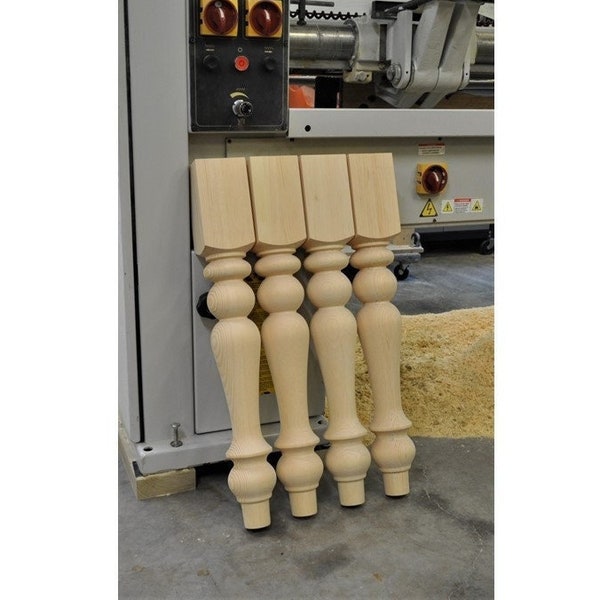 Chunky Farmhouse Dining Table Legs- Wood table legs, Turned table Legs, DIY Table Legs, Furniture Legs,Dining table legs
