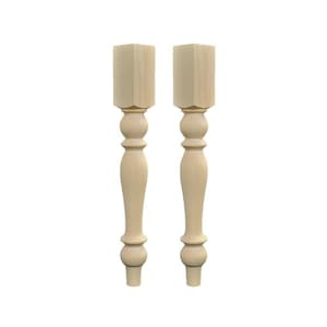 French Country Kitchen Island Legs , Set Of 2 Legs , Chunky Kitchen Island Legs , Wood Kitchen Island Legs