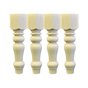 Chunky Farmhouse Bench legs , Coffee Table legs - Wood legs, turned Legs, Furniture Legs, Coffee Table Legs, Bench Legs, DIY Legs, Wood Legs