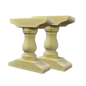 Bench Legs- Woodlegs, Hand turned Legs, Unfinished Bench Legs, DIY Legs, Chunky Balustrade Legs, Handmade Legs, Table Legs, Furniture Legs