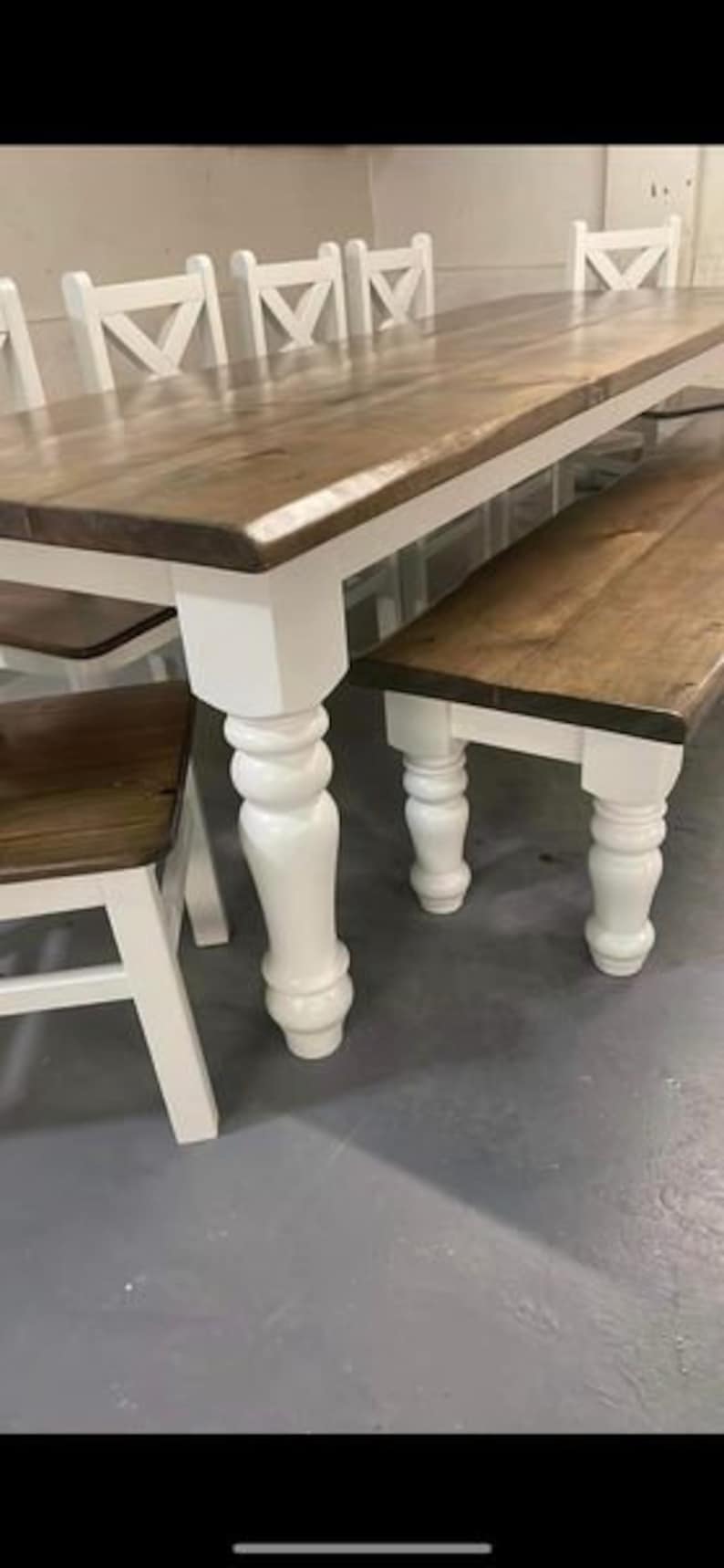 Chunky Farmhouse Dining Table Legs Wood Table Legs Turned Etsy