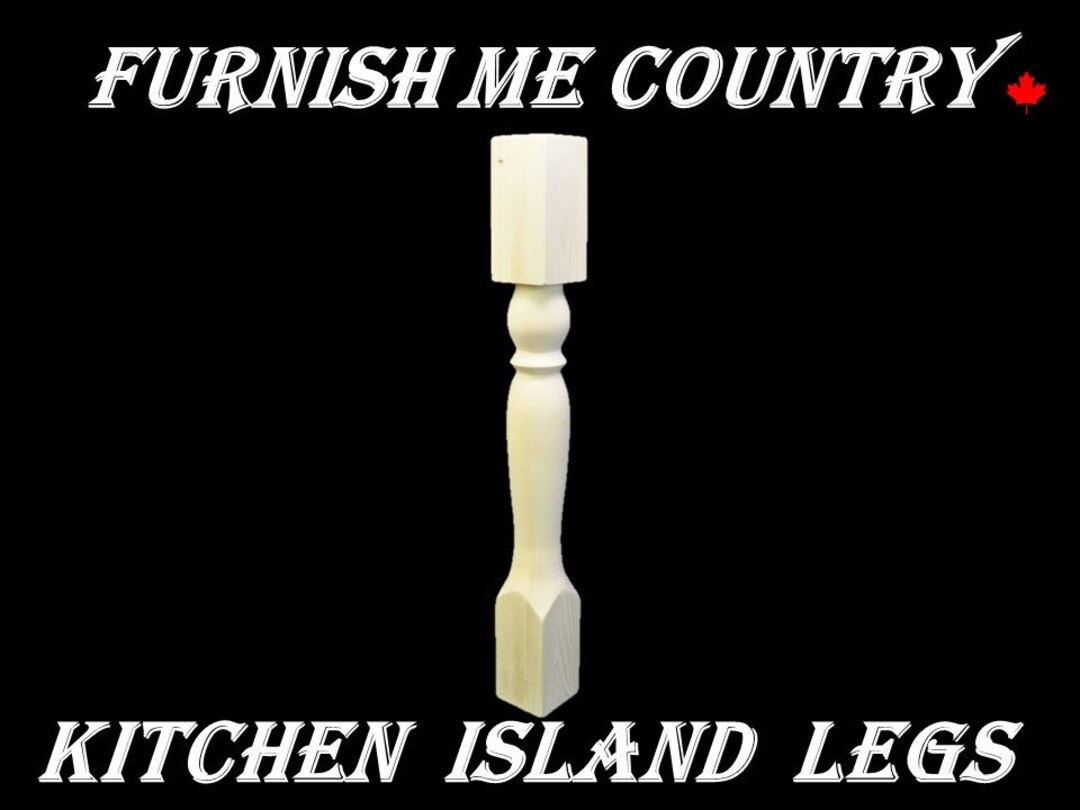 Unfinished Kitchen Island Legs Woodlegs Hand Turned Legs Etsy