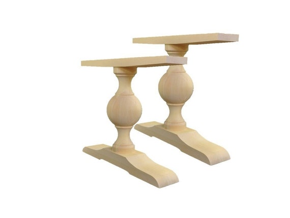Unfinished trestle cheap table bases