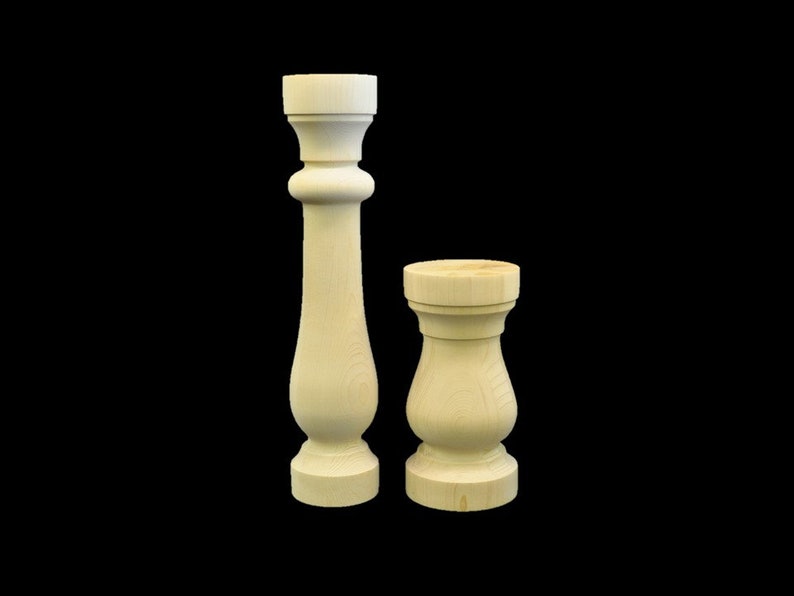 Unfinished Balustrade End Table Legs Wood Legs Hand Turned Etsy Canada