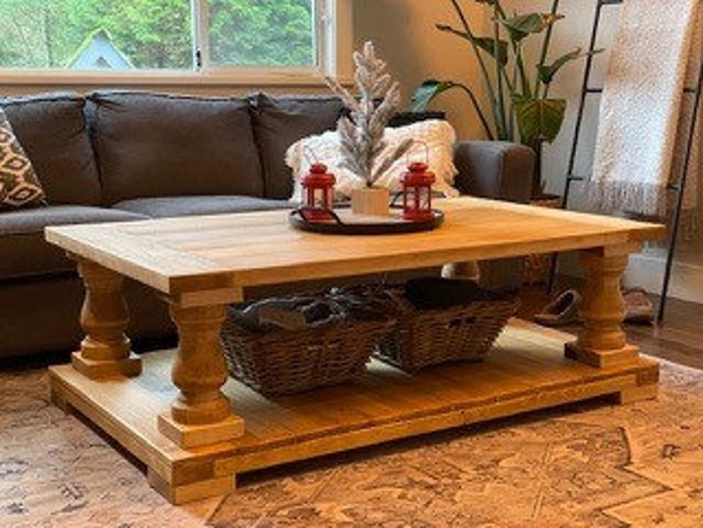 Unfinished Balustrade Coffee Table Legs Woodlegs Hand Turned Etsy