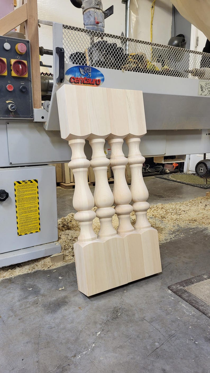 Wood Kitchen Island Legs - Turned Kitchen Island Legs - (set of 2 ...