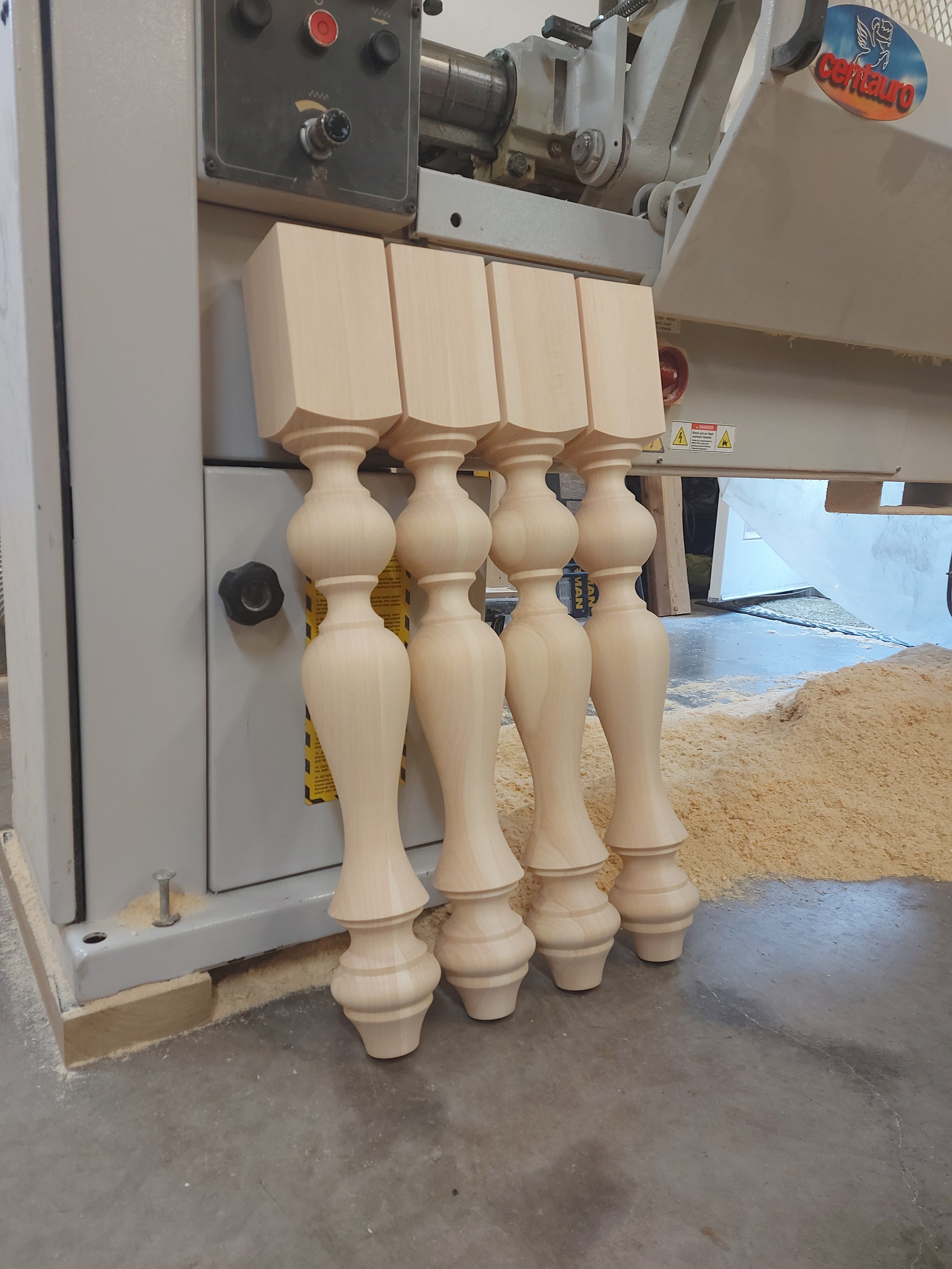 Curvy Dining Table Legs Wood Table Legs Turned Table Legs Etsy Canada