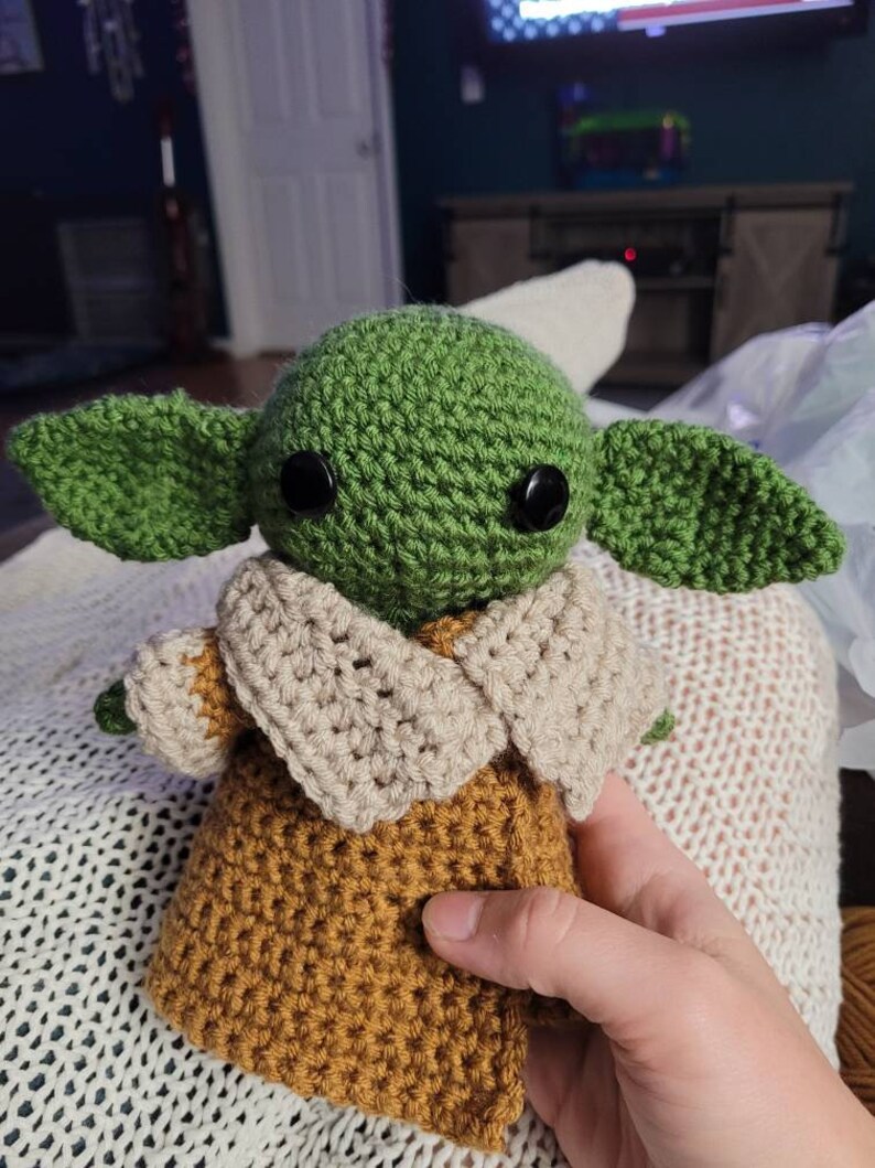 The Child, Baby Yoda, Grogu, Baby Alien, Amigurumi, Crochet Yoda