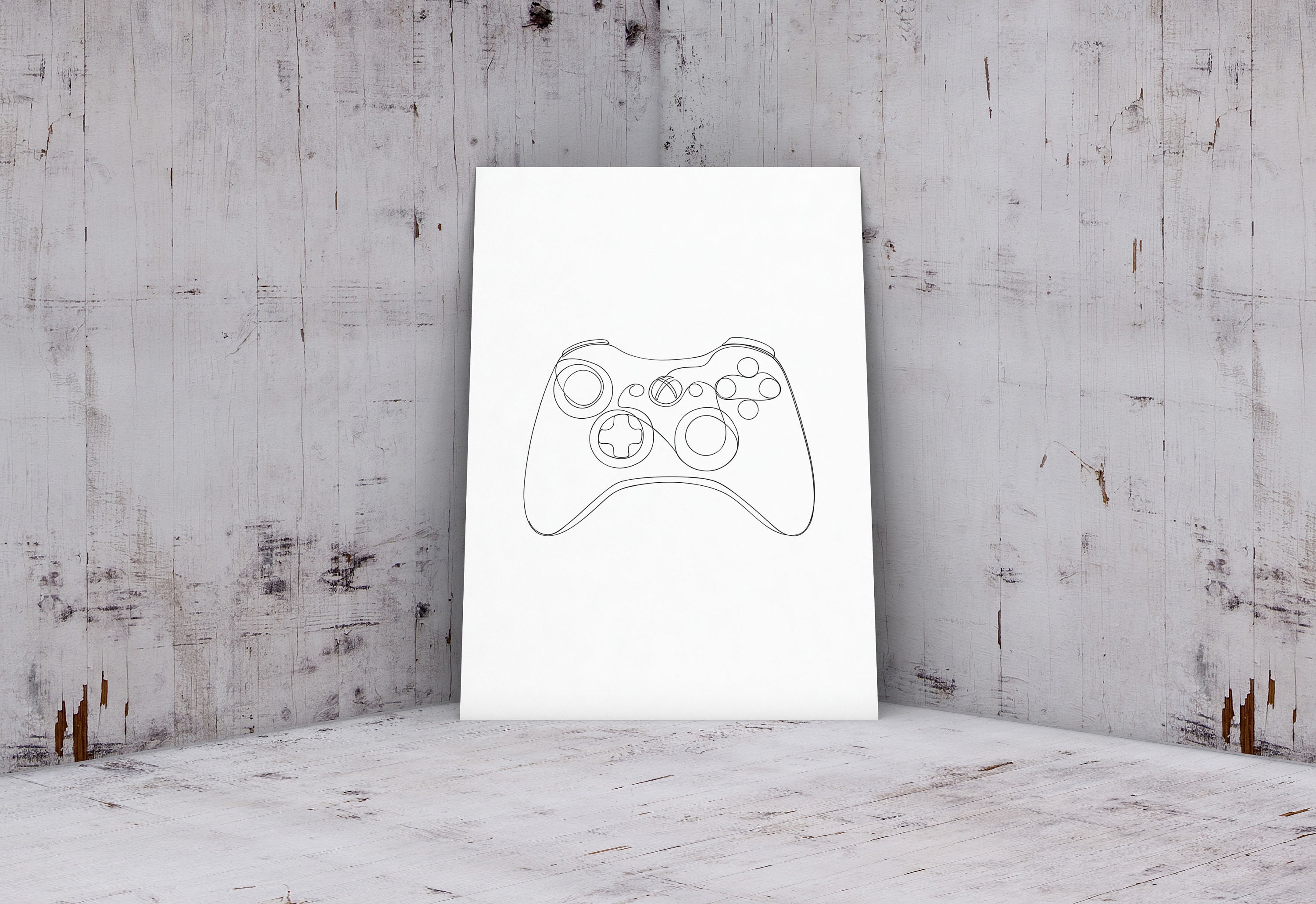 Video Game Art, Video Game Controller, Game Room Decor, Video Game ...
