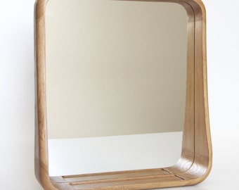 MIRROR Oak Hygge vintage w stylu skandynawskim,Scandinavian design Denmark  , Danish style