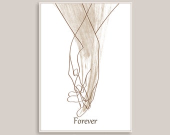 Lovers Hands Drawing Etsy Lovers Hands Drawing Etsy