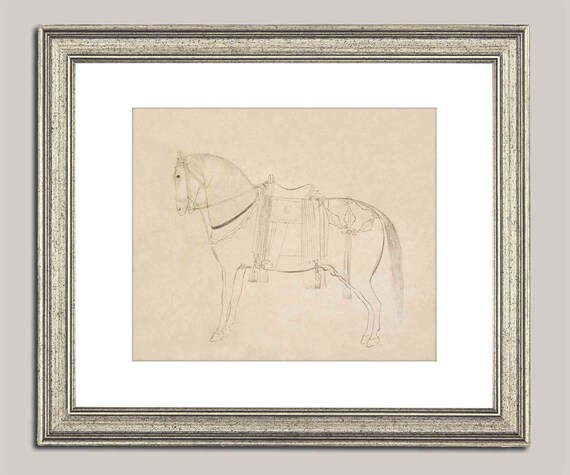 Vintage Horse Drawing Printable Horse Painting Antique | Etsy