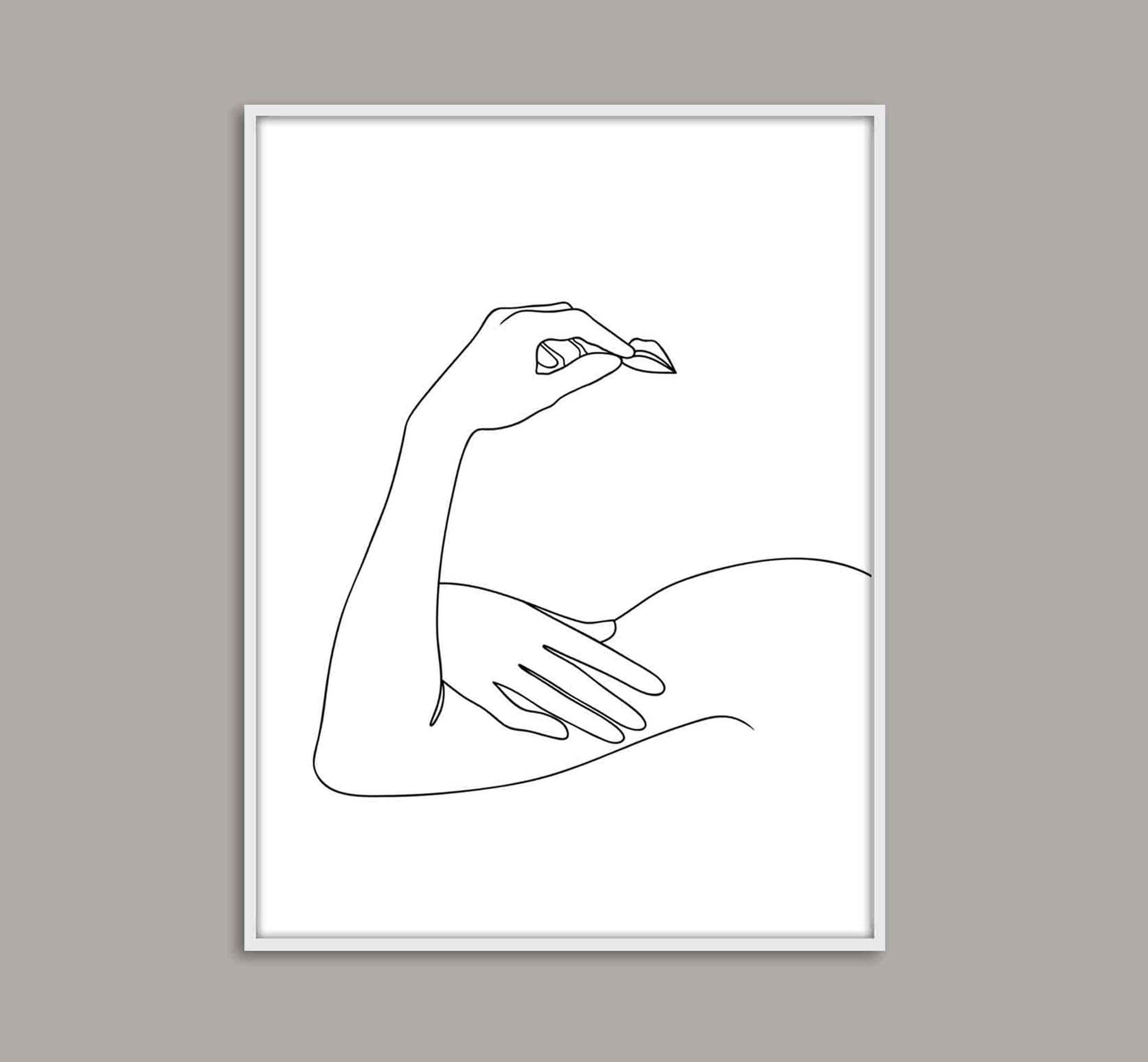 One Line Woman Hands Female Body Line Artsingle Line Female Etsy One Line Woman Hands Female Body Line Artsingle Line Female Etsy