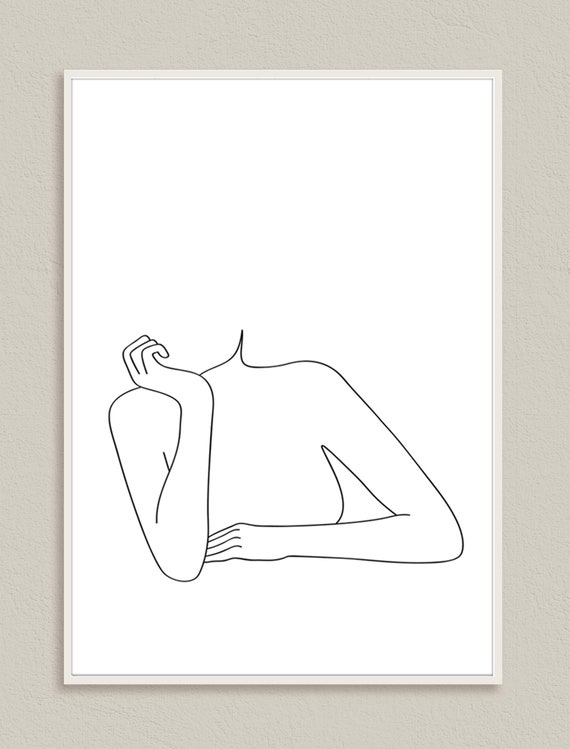 Female Body Line Art Woman Outline Drawing Hands And Face Etsy Female Body Line Art Woman Outline Drawing Hands And Face Etsy