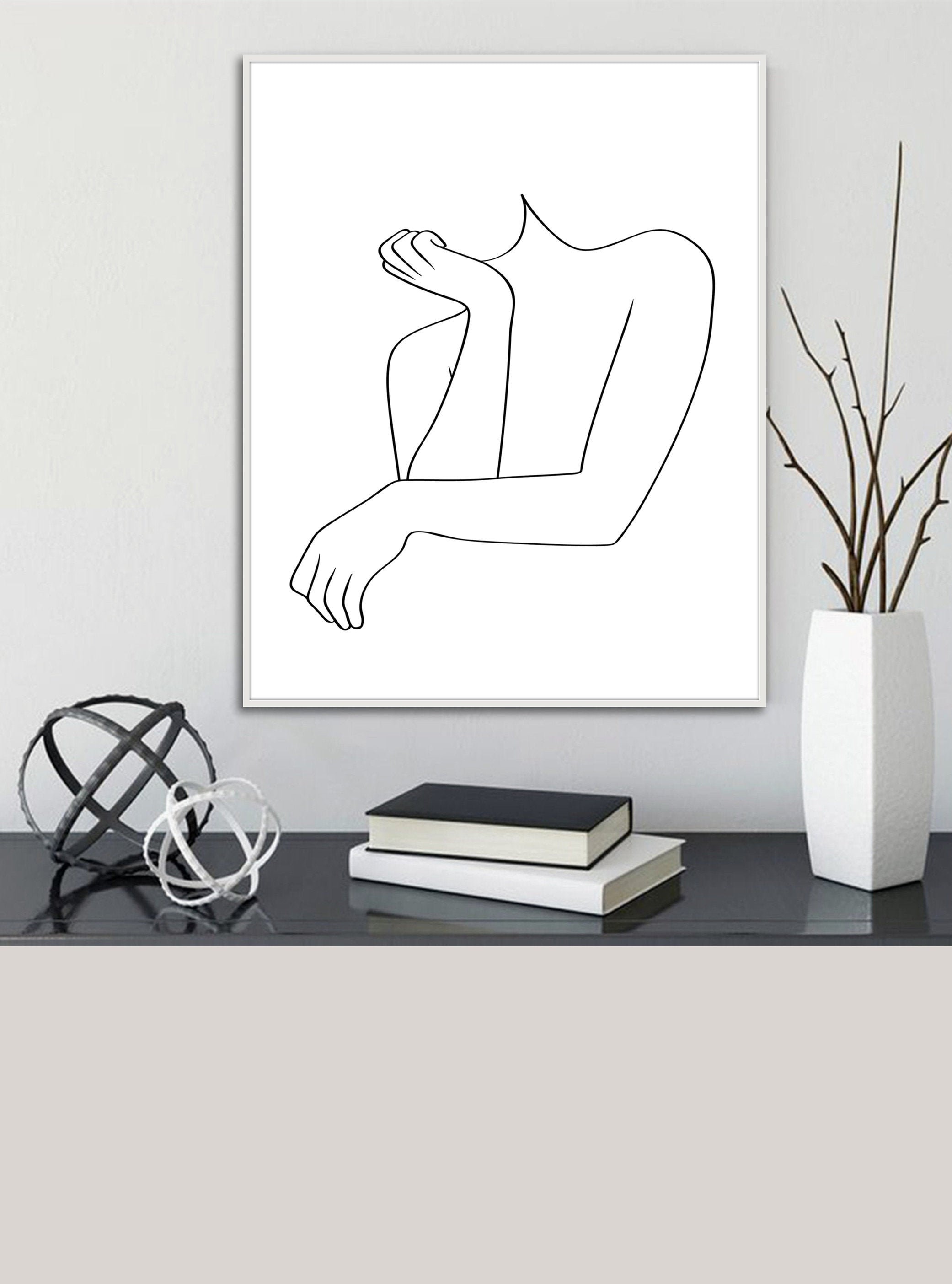 Female Body Line Art Woman Outline Drawing Hands And Face Etsy Female Body Line Art Woman Outline Drawing Hands And Face Etsy