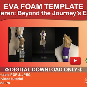 Fern's Staff EVA foam Template