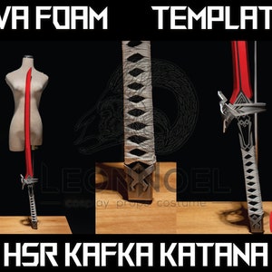 Gabarit numérique HSR Kafka Katana pour mousse EVA