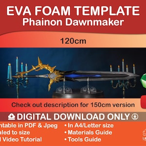 HSR Phainons Dawnmaker 120 cm EVA-Schaumstoffschablone