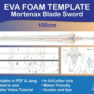 Honkai Star Rail Mortenax Blade Schwert EVA-Schaumstoffvorlage