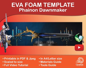 HSR Phainon's Dawnmaker EVA foam template