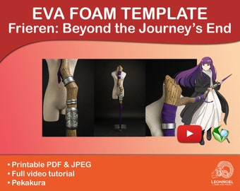 Fern's Staff EVA foam Template