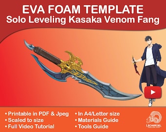 Solo Leveling Kasaka Venom Fang EVA foam Template