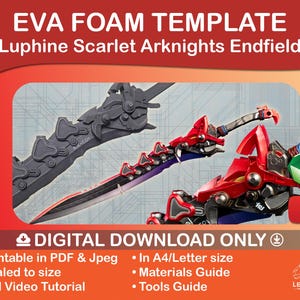 Arknights Endfield Luphine Scarlet EVA foam template