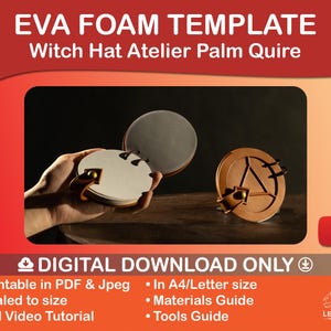 Witch Hat Atelier Magic Circle Notebook Palm Quire EVA foam Template