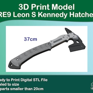 Leon S Kennedy RE9 Hatchet 3D print model