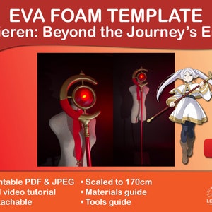 Frieren&#39;s Staff EVA foam template