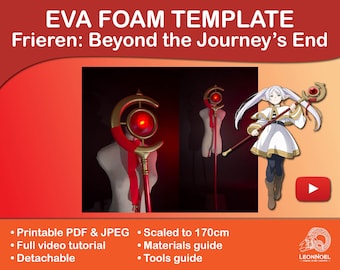 Frieren's Staff EVA foam template