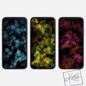 Bokeh Wallpaper | Phones | Instagram | Instant Digital Download | 5 pieces