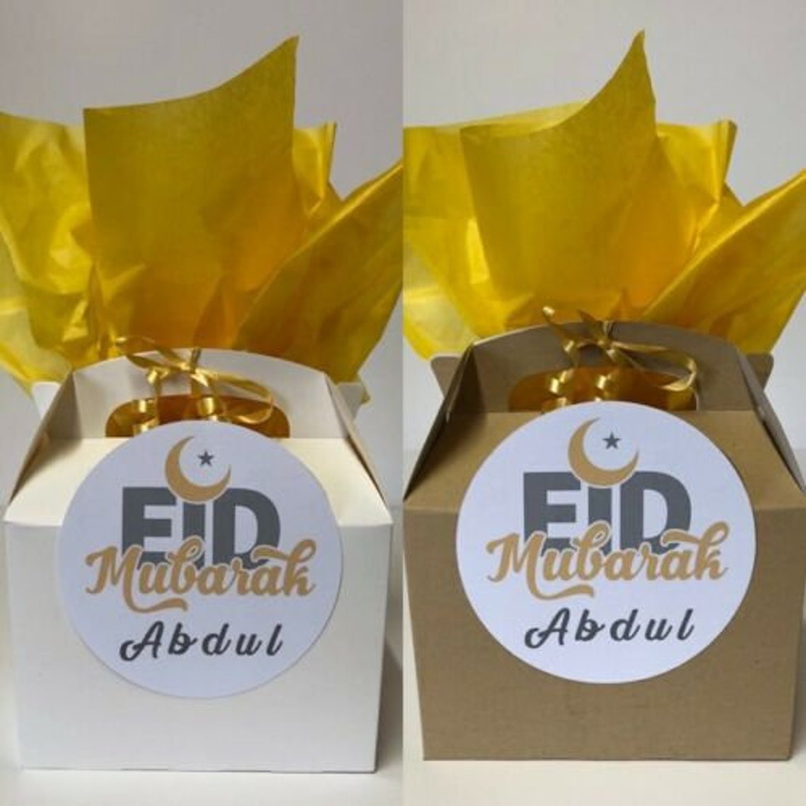 Personalised Eid Mubarak Ramadan Small Box Gift Box Basket