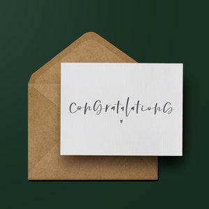 Félicitations à la carte de vœux | Carte de vœux minimaliste | Aloès&Mars