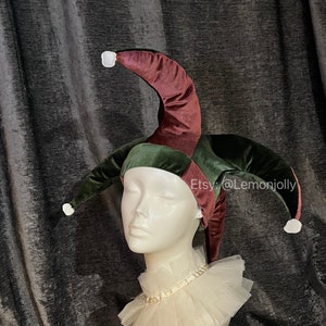 Customized Handmade Court Jester / Clown / Circus Joker hat - stuffed 4pointed